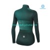 Tenue Maillot M/L + Collant Hiver Thermal Fleece 2021 Sportful Leaf Femme N002